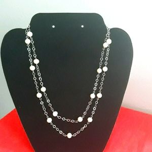 ❤❤T&S TARA 925 STERLING SILVER REAL PEAS NECKLACE